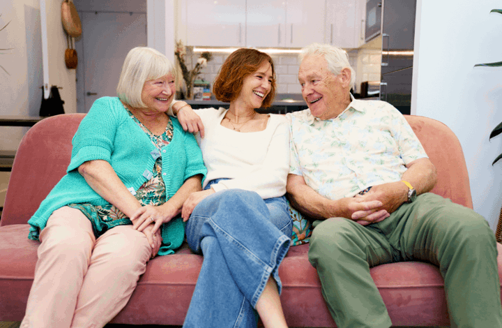 Homeowner on sofa in Shared Ownership home 