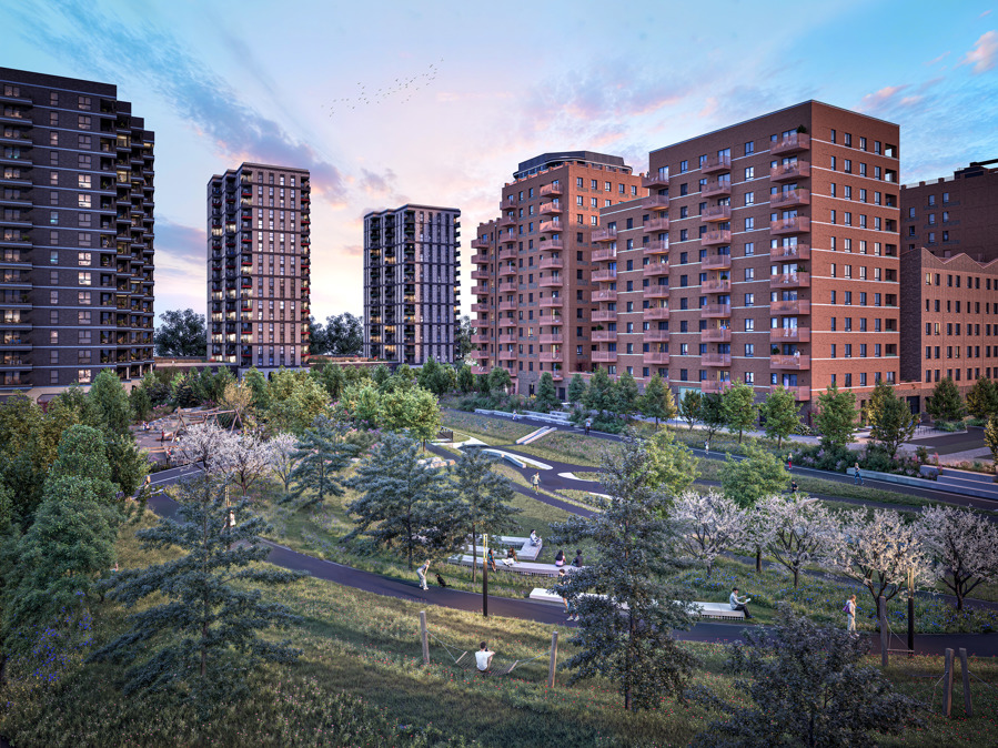 CGI exterior of Dagenham Green