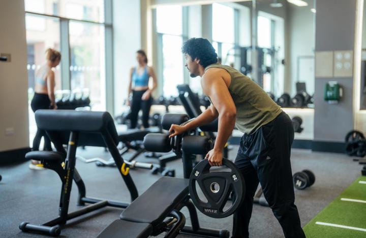 On-site gym at Lombard Square