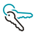Graphic of two keys