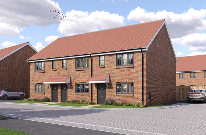 CGI of a house at Heather Fields in Kennett