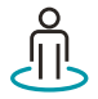 A graphic of a man