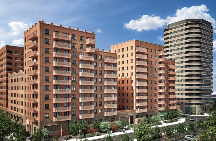 Dagenham Green External CGI - Block C