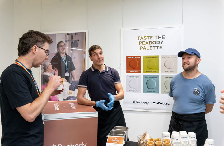 Peabody taste the pallet ice cream stand