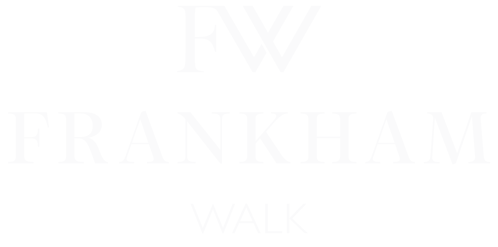 Frankhamwalk Logos FW Logo Whiteout